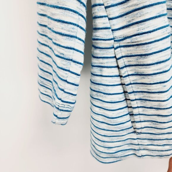 T By Talbots Striped Open front Sweater Cardigan Womens Size XS blue & White - Picture 9 of 10